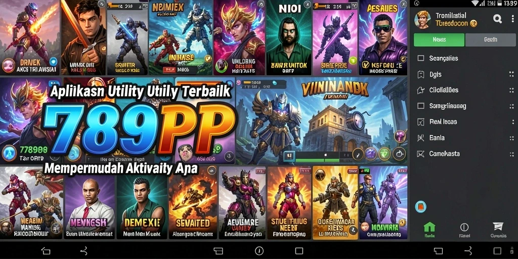 Screenshot utama 789RP menampilkan antarmuka aplikasi Utility yang sederhana dan efisien.