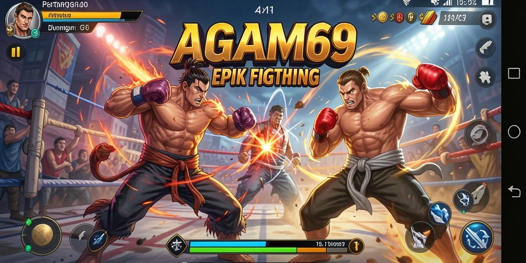 Gameplay AGAM69 menampilkan pertarungan sengit antara karakter-karakter kuat.