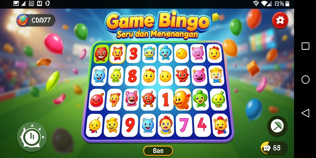 Screenshot gameplay Bingo yang menampilkan suasana seru dan interaksi antar pemain.