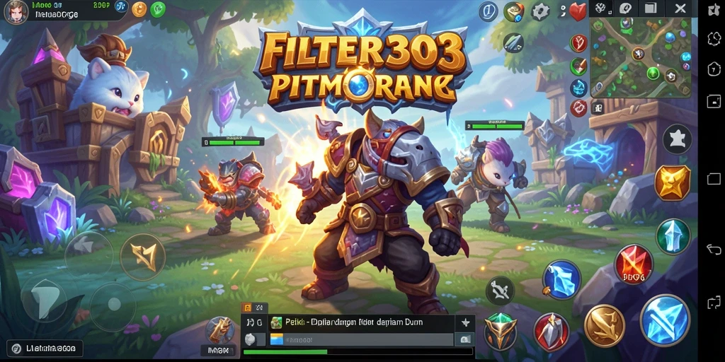 Tampilan gameplay epik dari FILTER303 saat berpetualang di dunia MMORPG.
