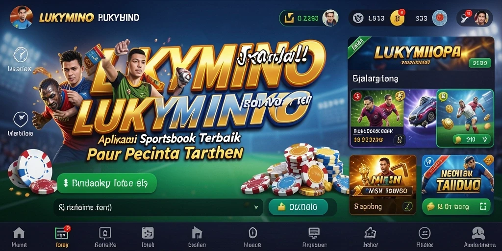 Tampilan utama gameplay LUKYMINO menunjukkan berbagai pilihan taruhan yang menarik.