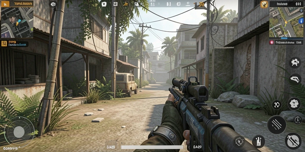 Screenshot menunjukkan aksi mendebarkan dalam gameplay TPS OJA89.