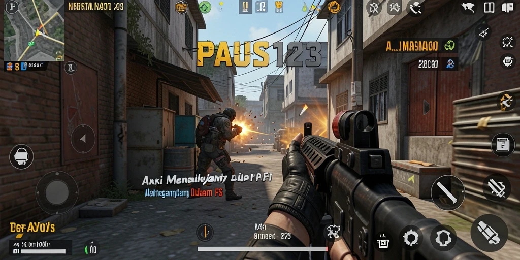 Tampilan gameplay intens di <strong>PAUS123</strong> yang menampilkan aksi menegangkan.