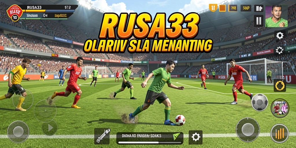 Tampilan gameplay RUSA33 yang mendebarkan saat pertandingan olahraga.