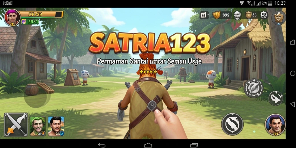 Tangkapan layar utama <strong>SATRIA123</strong> menampilkan momen seru dalam gameplay Casual.