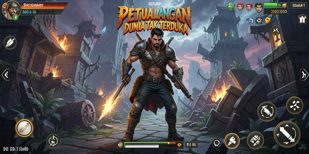Tangkapan layar menampilkan gameplay seru dalam petualangan SERURP.