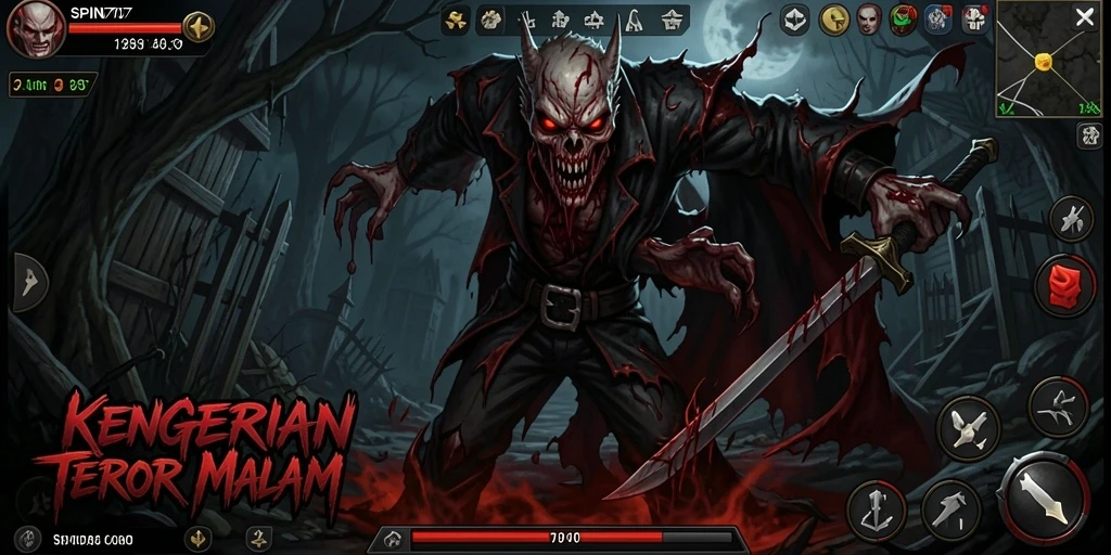Tampilan gameplay SPIN707 yang menyeramkan dan menegangkan.