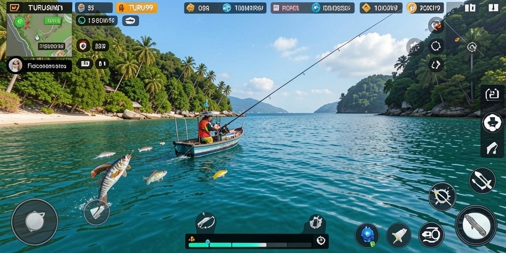 Screenshot TURU99 menampilkan pengalaman memancing yang mendebarkan.
