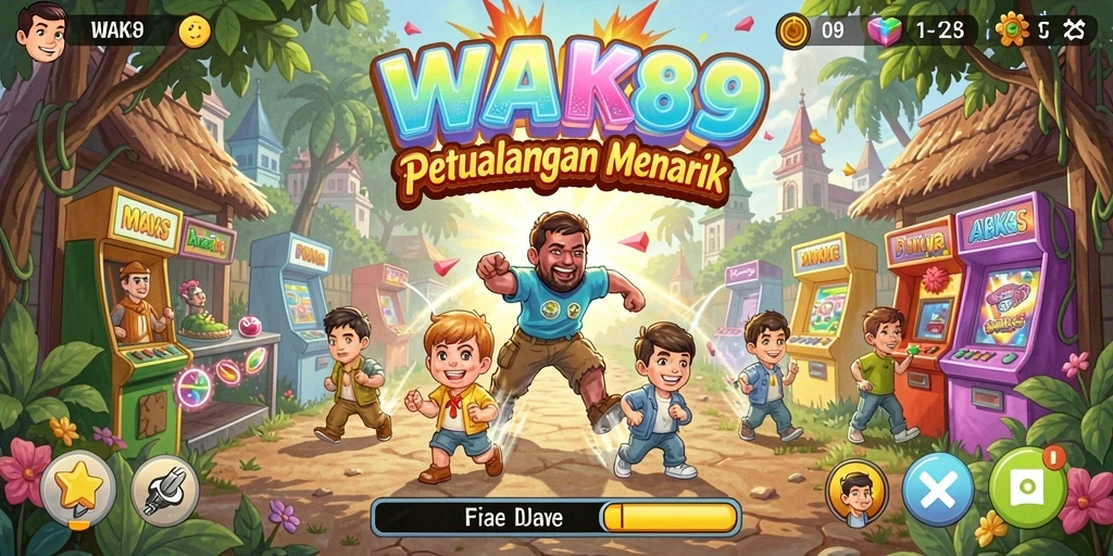 Screenshot gameplay WAK89 menampilkan aksi seru dalam permainan arcade.